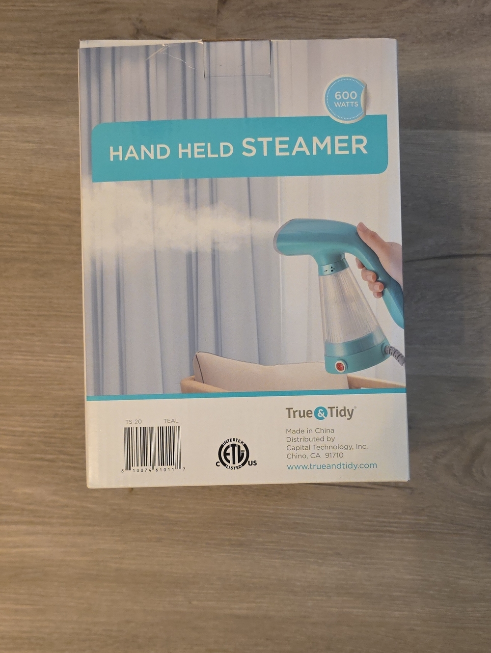 True & Tidy Teal Hand Held Steamer